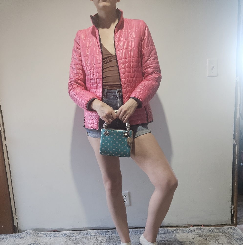Talbots Vibrant Pink Puffer Jacket - Picture 8 of 8